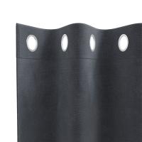 Cortinas Blackout de vidaXL con ojales 2 pcs de terciopelo gris claro - details 3