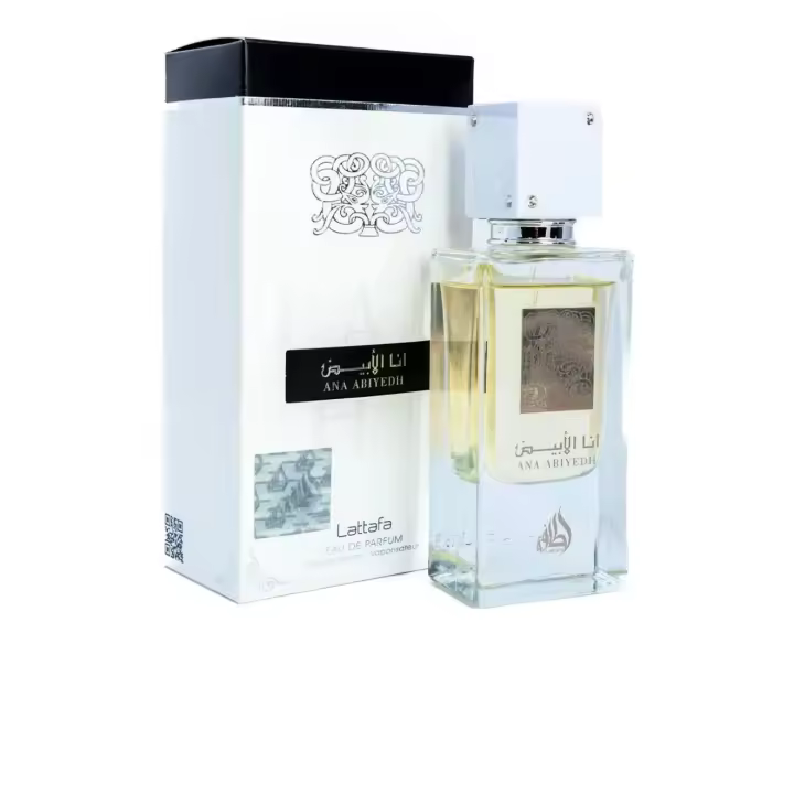 Perfume ANA ABIYEDH WHITE Lattafa 60ml +ATOMIZADOR 5ml Recargable GRATIS! UNISEX Perfume Árabe Original De Dubai Emiratos Árabes, oriental - 1