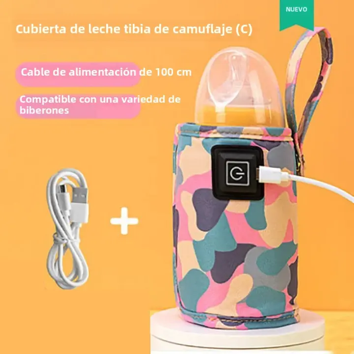 Calentador De Botella Para Bebé USB Portátil Bolsa Aislada Para Alimento Y Agua Para Viajes Y Carritos De Bebé Calentador De Leche Para Recién Nacidos - 1