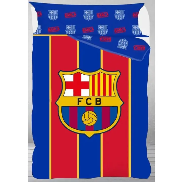 Funda Nórdica 2 Piezas FC Barcelona Colores Equipo Favorito 100% Algodón - Producto Oficial - FCB - 1