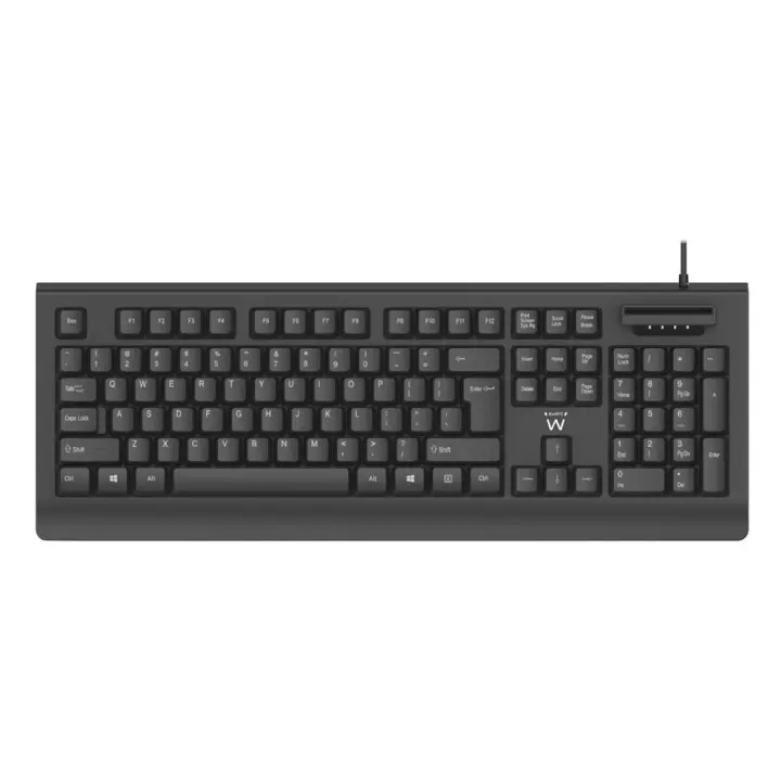 TECLADO EWENT CON LECTOR DNI QWERTY ES - 1