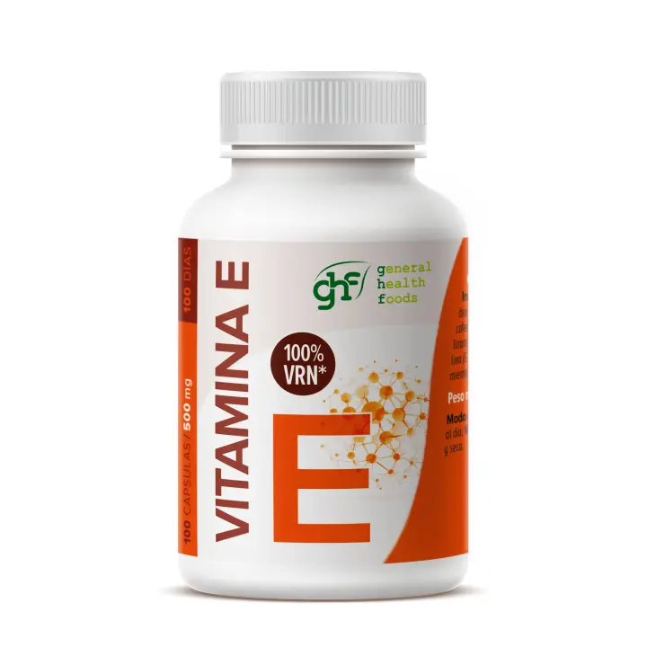 Vitamina E 100 cápsulas de 500mg  GHF - 1