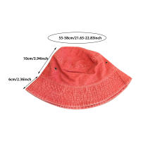 Gorro De Pescador De Leno Estilo Coreano Color Sólido Retro Lavado Sombrero De Vaquero Para Hombres Y Mujeres Con Pico Ancho Protección Solar Casual - details 0