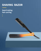 Afeitadora De Cuchilla Recta Para Hombres Happy Barber De Aleación De Zinc Herramientas De Corte De Pelo Personalizadas Con Logo De Marca - details 0
