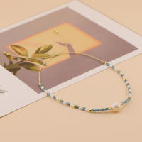 Pulsera Bohemia Minimalista Con Perlas De Agua Dulce Y Granos De Joyería Para Mujer Diseño Vintage De Amistad Para Verano En La Playa - details 2