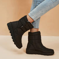 Botas De Nieve Impermeables Para Mujer 2023 Con Plush Grueso Antideslizantes Y Cálido Zapatos De Invierno Con Plush Interior Botas De Plataforma Tallas 35-44 - details 5