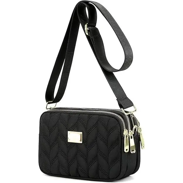 Bolso bandolera multibolsillos para Mujer, de Nailon, impermeable, Pequeño, para teléfono móvil - 1