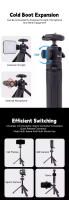 Trípode Telescópico Mini Con Cabeza Gira Doble Y 1/4 De Tornillo Para Selfie Móvil Cámara De Acción GoPro Insta360 Material Plástico - details 4