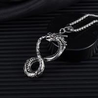 Collar Unisex De Acero Titánico Con Perla Cadena Y Pendiente Domineando Estilo Retro Moda Accesorios De Metal Para Hombres Y Mujeres - details 4