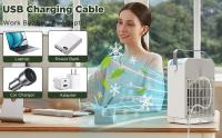 Aire Acondicionado Portátil with Remote Control, Mini Enfriador de Aire with 2-8H Temporizador, 3 Velocidades de Ventilador, 2 Modos de Nebulización, 700ML Climatizador Evaporativo para Hogar - details 4