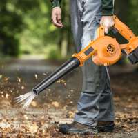 Soplador y aspiradores inalámbrico eléctrico 2 en 1, Sopladores de hojas con Batería de 21V 4.0AH, 3.3m3/min, Colector de polvo para jardín, pelo de mascotas, hojas caídas, nieve, Compatible con batería Makita de 18V - details 8
