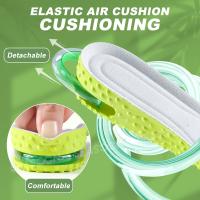 Plantillas para aumentar la altura de 1,5/2,5/3 cm con amortiguación de aire y absorción de impactos, suaves y transpirables para hombres y mujeres. - details 5