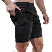 Shorts De Correr Para Hombre 2 En 1 Deporte Fitness Verano Gimnasio Ejercicio Compresión Correr Pantalones Cortos De Polyester - details 10