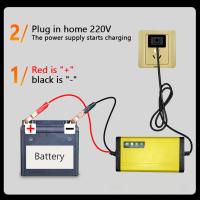 Cargador Inteligente Automático De Batería De Coche Y Motocicleta 12V 2A Con Pantalla LCD Adaptador De Carga Para Agua Y Gel De Plomo 110V 220V - details 4