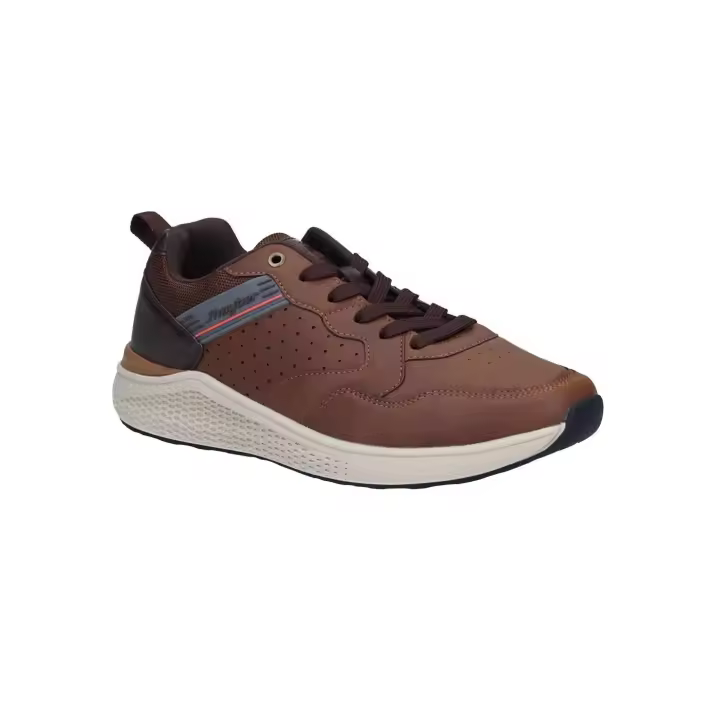 J'HAYBER Chapela Zapatilla deportiva Marrón camel sneaker cordones hombre sintética - Cómoda, Funcional y Casual - 1
