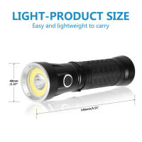 Linterna T6+COB LED Potente 4 Modos 90° Plegable Luz De Trabajo Linterna Táctica Con Cola Magnética Para Camping - details 5