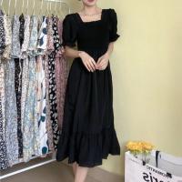 Vestido De Cintura Elástica En Chiffón Para Mujer Verano Casual Elegante Con Manga Corta Plisado Estilo A-line Vestidos Cortos - details 3