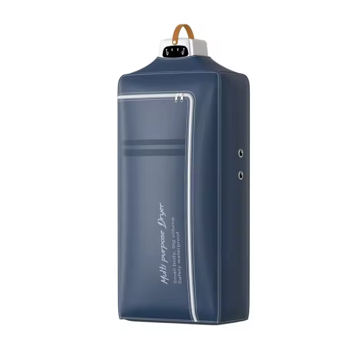 800 W, minisecadora Eléctrica con Bolsa de Lavajería, temporizador de 4H, secadora con aire acondicionado para el hogar, Lavandería, Viajes, enchufe de la UE (Azul) - 1
