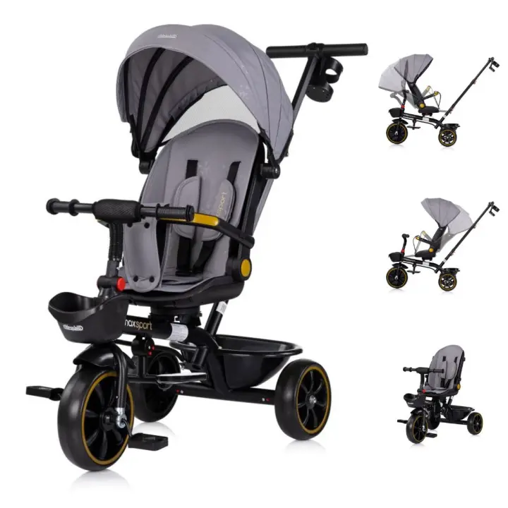 Chipolino Triciclo con Capota y Mango Parental MAX SPORT - 1
