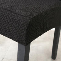 Funda De Silla De Comedor Elástica Gruesa Y Elegante Para Cocina Hotel Boda Banquete Cubierta De Silla Moderna En Tela Spandex/Poliéster - details 2