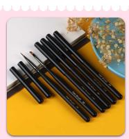 Cepillo Profesional Para Uñas Con Tapa Para Manicura Y Pintura De Uñas Herramientas De Decoración De Arte De Cuchara De Acrílico Tamaño Único Material Madera - details 3
