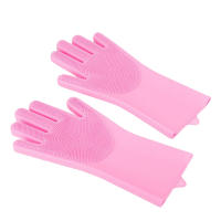Guantes De Baño Para Mascotas Perros Y Gatos Con Masaje Limpieza De Pelaje Eliminador De Pelos Silicona Plástico Origin China - details 7