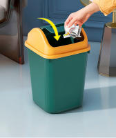 Cubeta De Basura Grande Para El Hogar Con Cubierta Muestrario Para Baño Cocina Sala De Estar Recámara Material PP Plástico - details 2