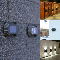 Lámpara De Pared Solar LED Impermeable Para Iluminación Exterior Decoración De Jardín Luz Cálida Luz De Lavadora De Pared - details 6
