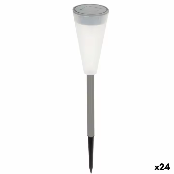 Estaca solar de jardín Aktive Plástico 6,7 x 39 x 6,7 cm (24 Unidades) - 1