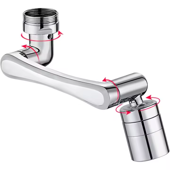 1440 ° Aerador de torneira, 2 Modos ajustable Filter de pulverizador, economa de Água giratória torneira de Casa de Banho Cozinha torneira AR, adaptador torneira Cozinha, para M20 M22 M24 torneiras - 1