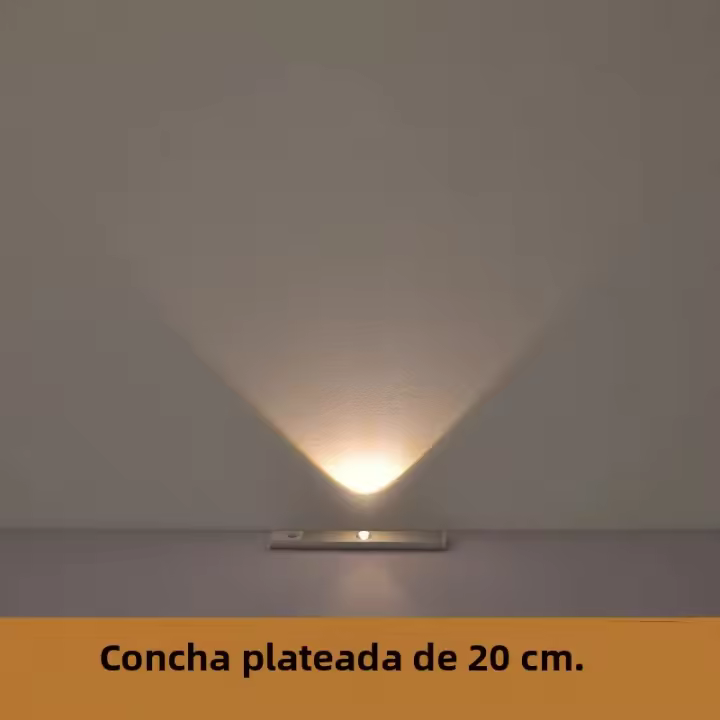 Lámpara LED Para Gabinete Con Sensor De Movimiento PIR Luz Nocturna Sin Cable Ultra-Fina Para Cocina Dormitorio Armario Recargable Por USB Tubo De Barra - 1