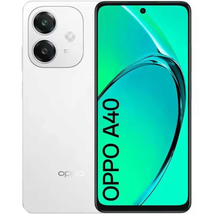 OPPO A40 - Smartphone Libre, 12GB(6GB+6GB) 128GB, Pantalla HD+ LCD 6.7", Cámara 50+2+8 MP, Android, Batería 5100mAh, Carga Rápida 45W - Potente smartphone desbloqueado con pantalla HD+ de 6.7 pulgadas, cámara triple de 50+2+8 MP y batería de 5100mAh - 1