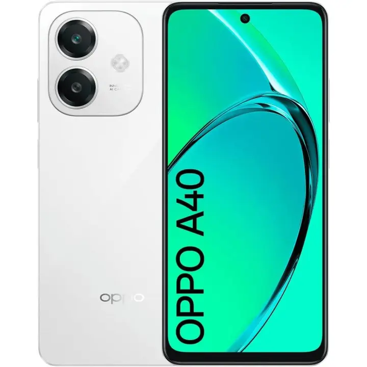 OPPO A40 - Smartphone Libre, 12GB(6GB+6GB) 128GB, Pantalla HD+ LCD 6.7", Cámara 50+2+8 MP, Android, Batería 5100mAh, Carga Rápida 45W - Potente smartphone desbloqueado con pantalla HD+ de 6.7 pulgadas, cámara triple de 50+2+8 MP y batería de 5100mAh - 1