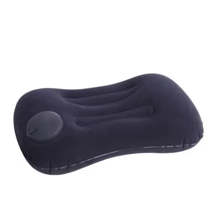 Almohada De Viaje Inflable JJYY Almohada De Coche Avión Plegable Para Cuello Almohada De Silla De Oficina Y Hogar Relleno De Fibras De Bambú - 1