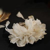 Diadema De Perlas Y Hojas En Forma De Corona Con Flores Joyería De Cabeza Para Boda Hecha a Mano Para Mujeres Accesorios De Pelo - details 5