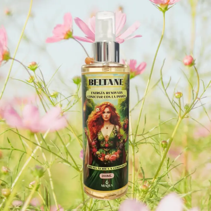 MIAQUA PARFUMS~BELTANE~BRUMA ÁURICA Y CORPORAL~AlegríaPasión ~Brumas refrescantes y terapéuticas con Aventurina Naranja - 1