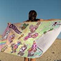 Toalla De Playa Tokidoki De Japón Microfibra Absorbente Secado Rápido Suave Para Yoga Natación Resort Montañismo Tamaño 76x182 Cm - details 3