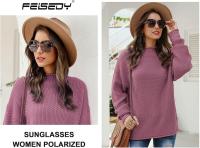 Gafas de Sol Polarizadas Mujer Protección UV400 Moda Clásico Retro Gafas de Sol GrandesTamaño - details 2