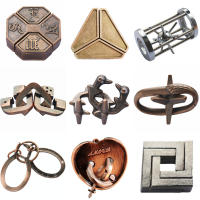 Puzzle De Metal Teoría De Los Ocho Trigramas Juguete De Desafío Para Cerebro Caja De Fidget Juego De Lógica Y Sabiduría Para Niños Y Adultos - details 0