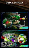 Juego De Construcción Mecánica De Animal Mariposa Rana Cocodrilo Perro Building Blocks Luz De Manta Ray Regalo De Juguete Para Niños - details 14