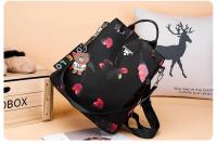 Mochila De Moda Para Mujer En Tela Oxford Impermeable Con Gran Capacidad Para Escuela Y Viajes Bolsa De Hombro Con Estampado Florido - details 15