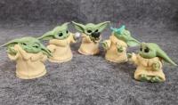 Juguete De Acción Baby Yoda Grogu Mandalorian 5 Piezas Set Figura De Star Wars 4-7 Cm Juguetes Calientes Para Niños Regalos De Navidad - details 0