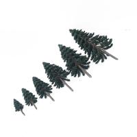 Modelos De Árboles De Ciprés Verdes Para Escenografía Y Ferrocarril 5-15cm 10/20/30Pcs Accesorios De Escritorio De Miniaturas - details 7