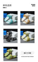 Sandalias De Verano Para Parejas Antideslizantes Para Exteriores Y Interiores Con Suela Suave Pantuflas De Baño Para Hombres Y Mujeres Moda Y Comodidad - details 3