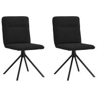 vidaXL Sillas de comedor 2 unidades tela en color Gris oscuro/Taupé/Gris nube y más | cómodas modernas ergonómicas para comedor cocina salón hogar - details 3