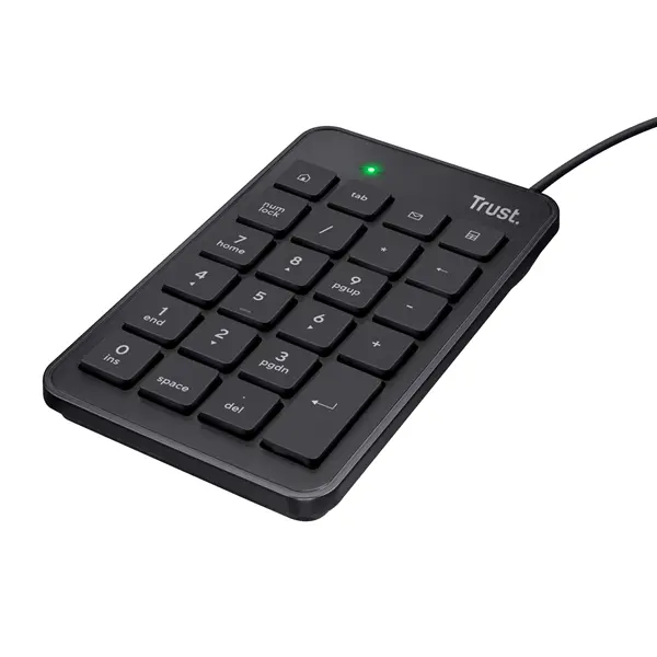 TECLADO NUMERICO TRUST XALAS 23 TECLAS TAMAÑO NORMAL Y 5 TECLAS MULTIMEDIA 22221 - 1