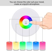 Luz Nocturna LED,Lámpara De Mesita De Noche Inteligente,Control Ajustable USB Recargable,Portátil,para Niños, Dormitorio - details 1
