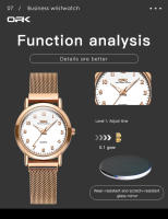 Reloj De Pulsera OPK 8115 Para Mujeres Resistente Al Agua Con Correa De Red De Acero Inoxidable Y Luz Luminosa Moda Sencilla - details 8