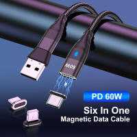 Cable De Carga Rápida PD 60W Magnético USB C a Tipo C Para Huawei MacBook Juego De Altas Velocidades Con Cable De Datos - details 0