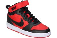 NIKE | Deportiva Nike Court Borough Mid 2 Infantil - Zapatilla Para Niño en Color Rojo y Detalles en Negro – Sneaker Casual con Cierre de Cordones y Velcro – Estilo Casual – Versátiles - Modelo CD7782-602 - details 1